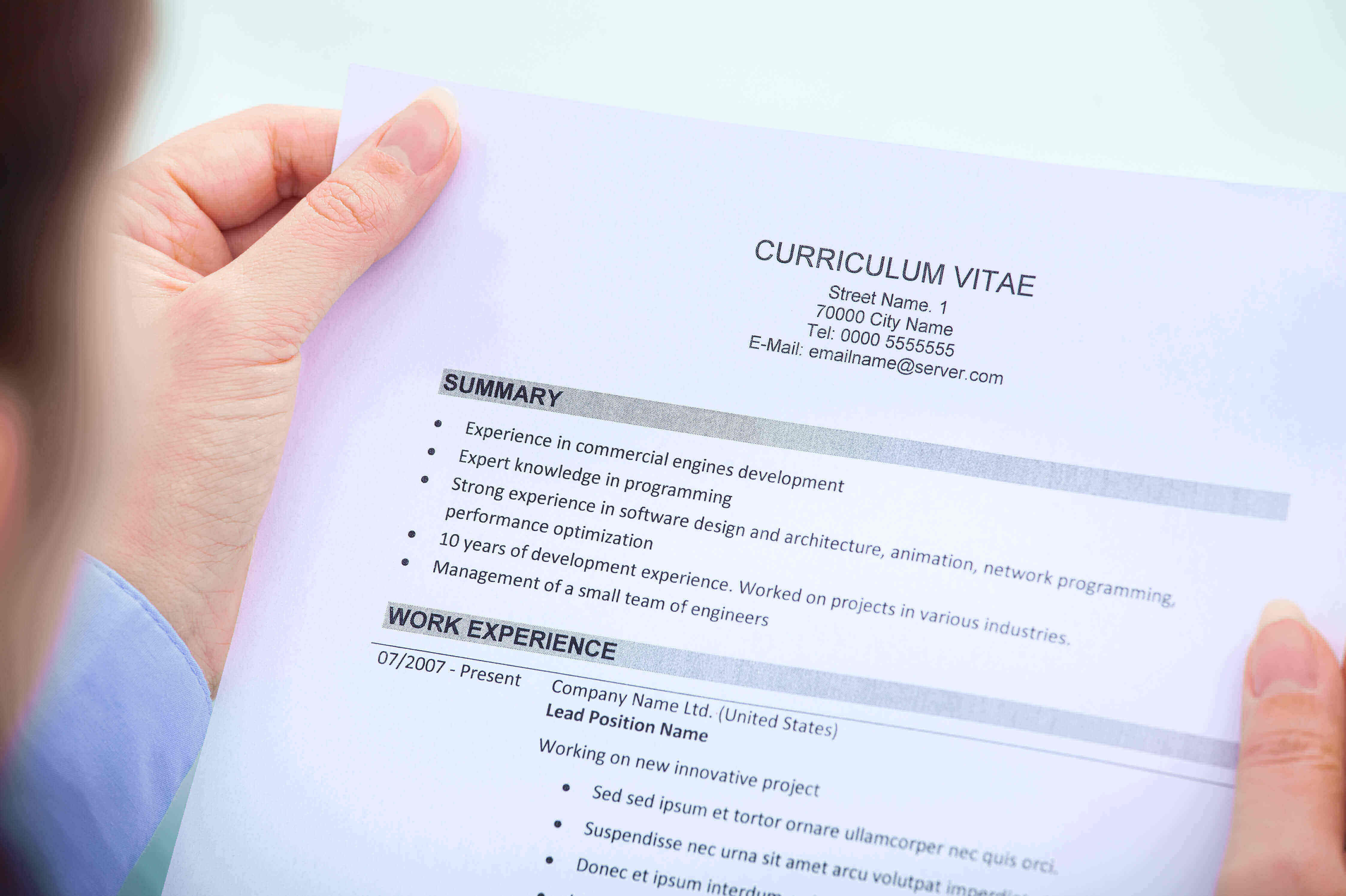 simle cv